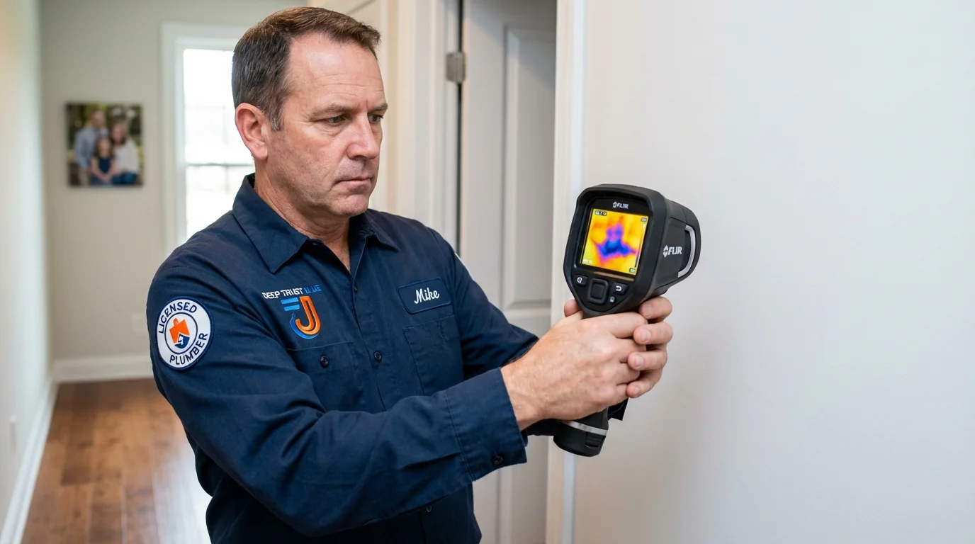 Thermal imaging leak detection by Johns Plumbing LLC in Waynesburg